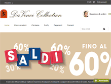 Tablet Screenshot of davincicollection.net